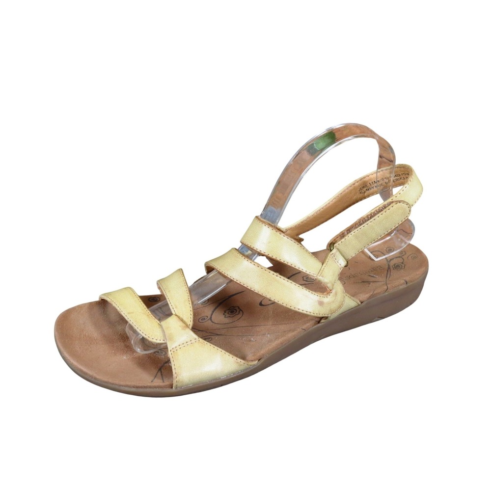 Baretraps Jerie Women Sandals Size 11 Walking Travel Yellow Strappy Comfort